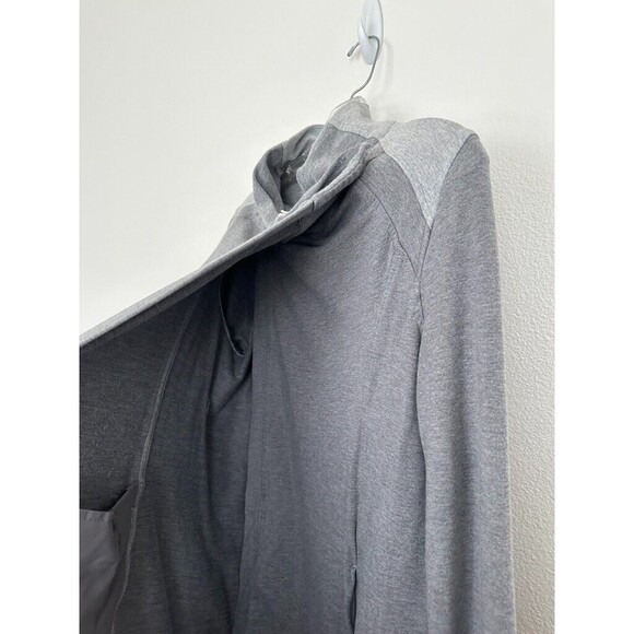 Lululemon Coast Wrap Long Sleeve Cardigan Sweater Modal Blend Gray Women's 10 - Picture 3 of 9